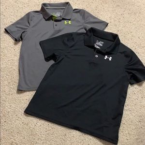 Boys under armor golf polos